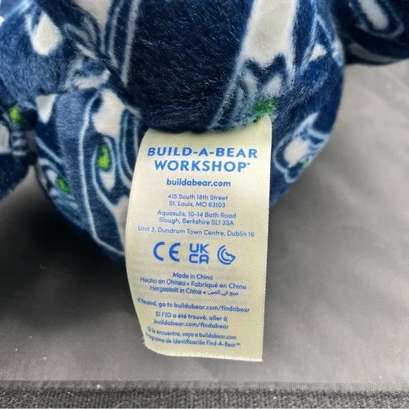 Build A Bear Seattle Seahawks NFL Bear Plush Stuffed Animal 17” -  heartbeat - Picture 7 of 10